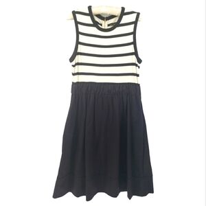 kate spade Black and White Striped Midi Dress